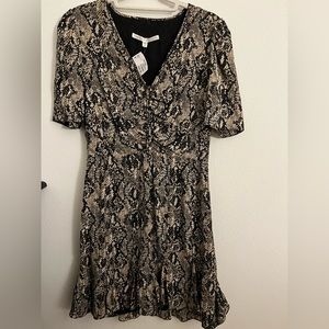 Veronica beard mini animal print dress
